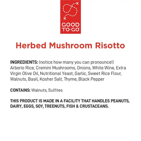 Good To-Go Herbed Mushroom Risotto