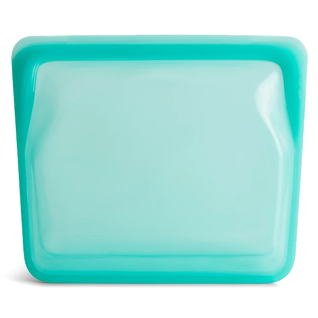 Stasher Stand-Up Mid Bag - Aqua