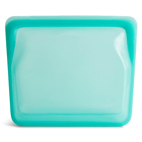 Stasher Stand-Up Mid Bag - Aqua